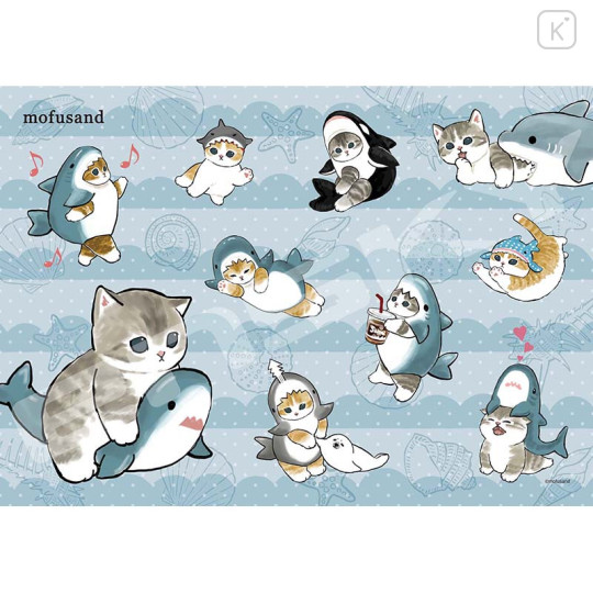 Japan Mofusand Jigsaw Puzzle 208pcs - Cat / Shark - 1