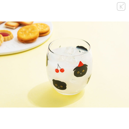 Japan Mofusand Cocoon Glass Tumbler - Black Cat - 2