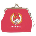 Japan Sanrio Gamaguchi Wallet Coin Purse - My Melody / Retro Room Flower - 1