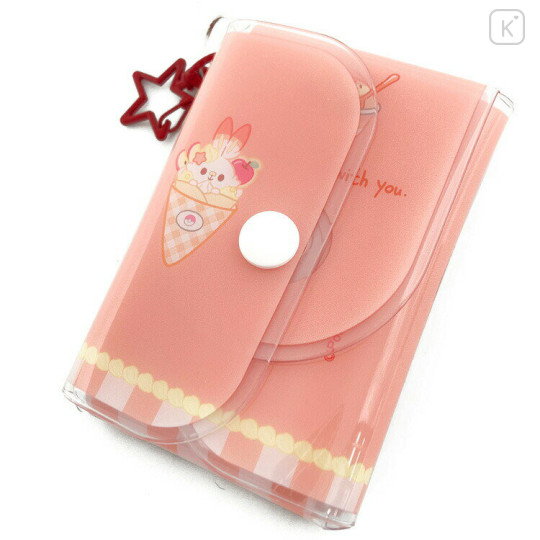 Japan Pokemon Photo Holder Card Case Keychain - Scorbunny : Sweets Shop Pokepeace Enjoy Idol - 2