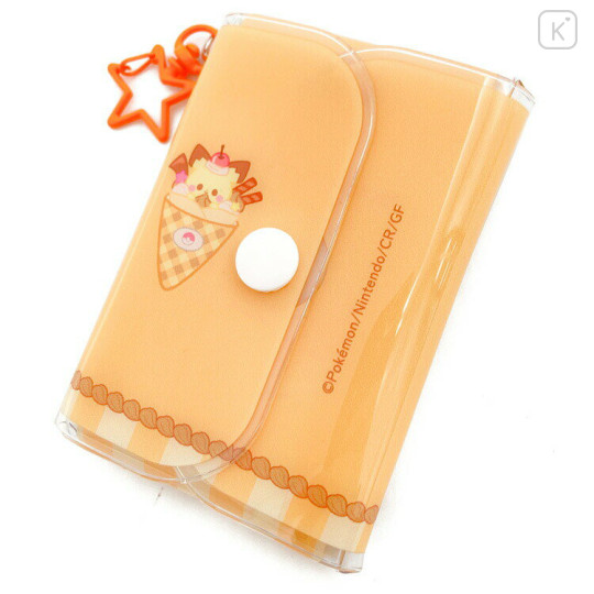 Japan Pokemon Photo Holder Card Case Keychain - Pichu / Sweets Shop Pokepeace Enjoy Idol - 2