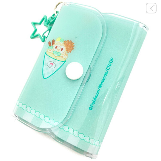 Japan Pokemon Photo Holder Card Case Keychain - Rowlet / Sweets Shop Pokepeace Enjoy Idol - 2