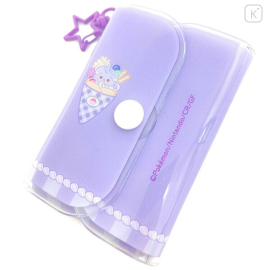 Japan Pokemon Photo Holder Card Case Keychain - Espurr / Sweets Shop Pokepeace Enjoy Idol - 2