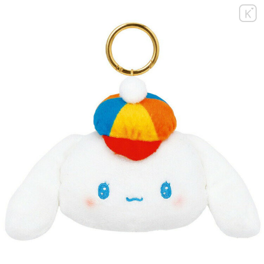 Japan Sanrio Mini Mascot Pouch Keychain - Cinnamoroll / Retro Room - 1