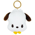 Japan Sanrio Mini Mascot Pouch Keychain - Pochacco / Retro Room - 1