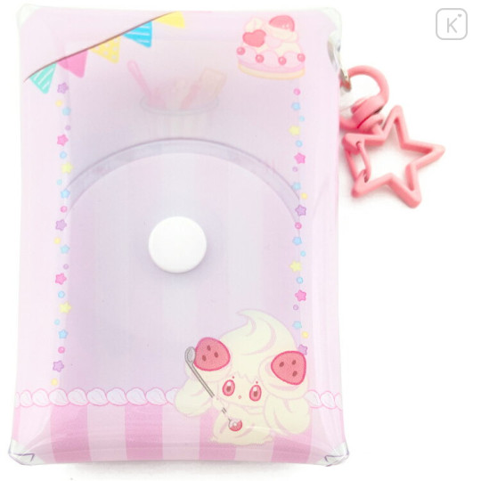 Japan Pokemon Photo Holder Card Case Keychain - Alcremie / Sweets Shop Pokepeace Enjoy Idol - 1