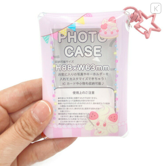 Japan Pokemon Photo Holder Card Case Keychain - Alcremie / Sweets Shop Pokepeace Enjoy Idol - 3