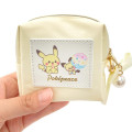 Japan Pokemon Mini Pouch with Carabiner - Pikachu & Pichu / Sweets Shop Pokepeace Ribbon - 4