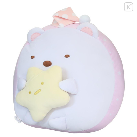 Japan San-X Sumikko Gurashi Fluffy Sleep Cushion - Shirokuma - 1