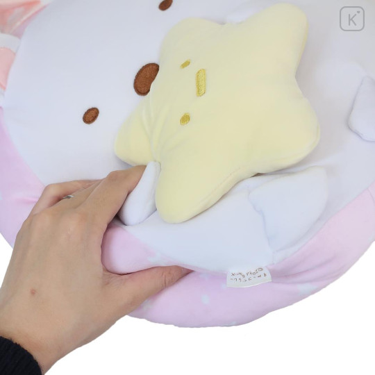 Japan San-X Sumikko Gurashi Fluffy Sleep Cushion - Shirokuma - 3