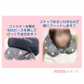 Japan Sanrio 2 Way Neck Pillow Cushion - Kuromi - 3