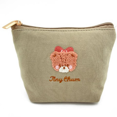 Japan Sanrio Embroidery Pouch - Tiny Chum