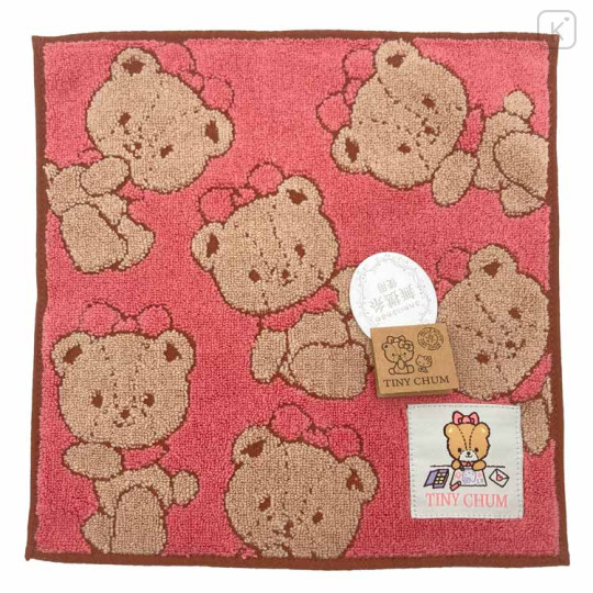 Japan Sanrio Petit Towel Handkerchief - Hello Kitty / Tiny Cham - 1