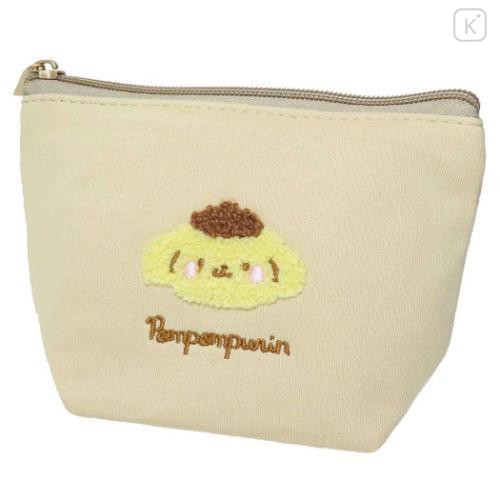 Japan Sanrio Embroidery Pouch - Pompompurin - 1