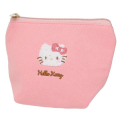 Japan Sanrio Embroidery Pouch - Hello Kitty