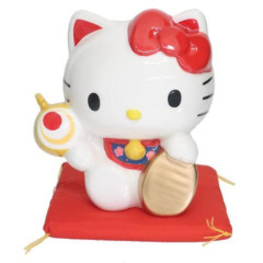 Japan Sanrio Ceramic Piggy Bank - Hello Kitty / Lucky Invitation