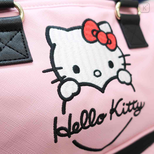 Japan Sanrio Mini Hand Bag & Insulated Cooler Storage - Hello Kitty / Pink Heart - 3