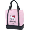 Japan Sanrio Mini Tote Bag & Insulated Cooler Storage - Hello Kitty / Pink Heart - 1