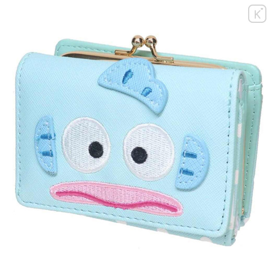 Japan Sanrio Trifold Wallet - Hangyodon / Face - 1