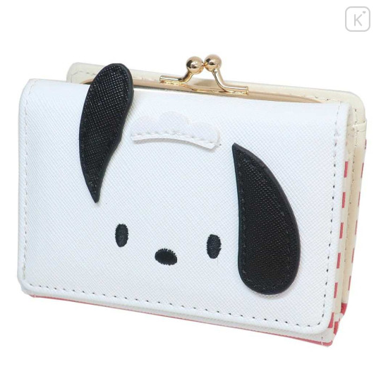 Japan Sanrio Trifold Wallet - Pochacco / Face - 1