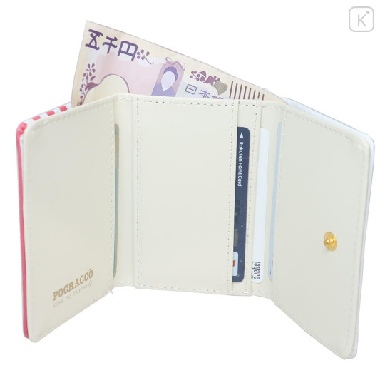 Japan Sanrio Trifold Wallet - Pochacco / Face - 3