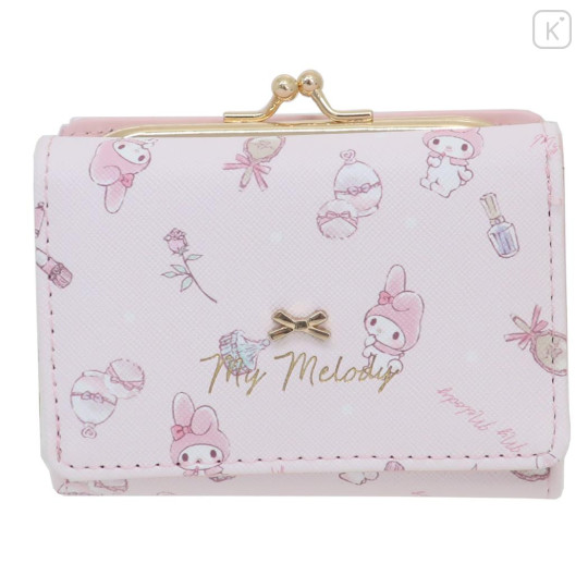 Japan Sanrio Trifold Wallet - My Melody / Happy Life - 1