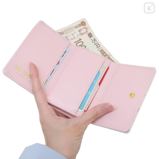 Japan Sanrio Trifold Wallet - My Melody / Happy Life - 3