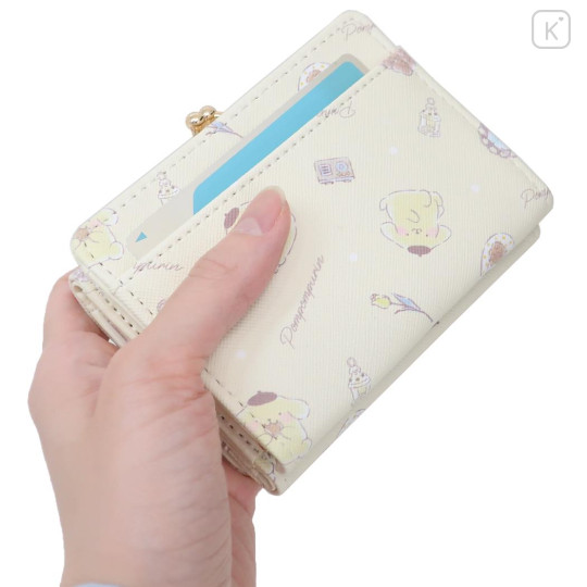 Japan Sanrio Trifold Wallet - Pompompurin / Happy Life - 2