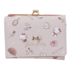 Japan Sanrio Trifold Wallet - Hello Kitty / Happy Life