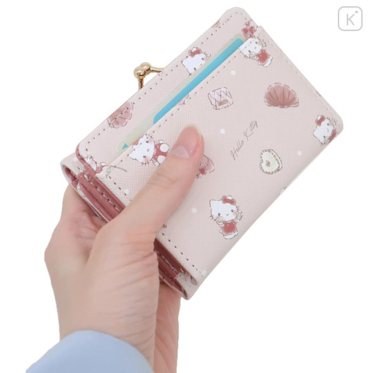 Japan Sanrio Trifold Wallet - Hello Kitty / Happy Life - 2