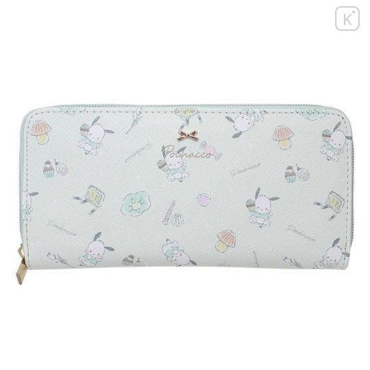 Japan Sanrio Long Wallet - Pochacco / Happy Life - 1