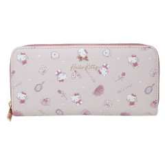 Japan Sanrio Long Wallet - Hello Kitty / Happy Life