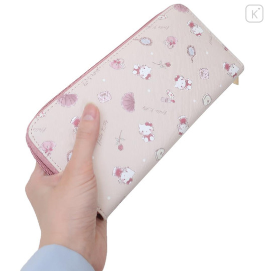 Japan Sanrio Long Wallet - Hello Kitty / Happy Life - 2