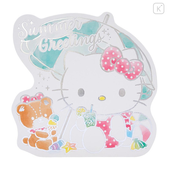 Japan Sanrio Greeting Card - Hello Kitty / Silver Summer - 1