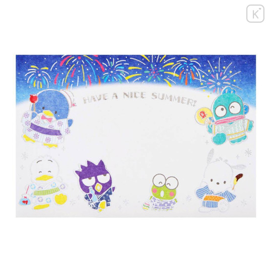 Japan Sanrio Postcard - Hello Kitty / Summer Festival Hapidanbui - 1