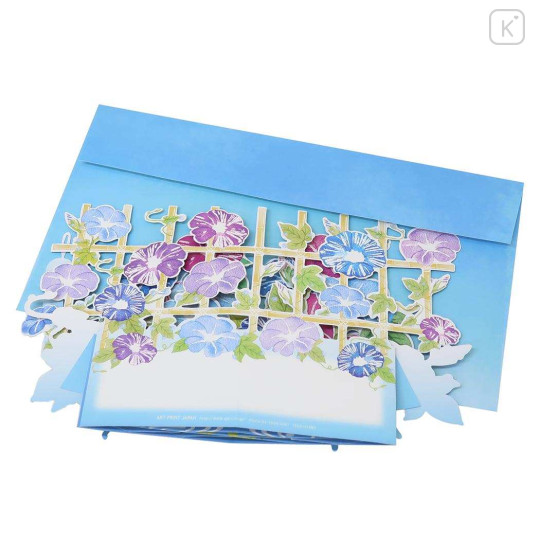 Japan Blossom Pop Up 3D Greeting Card - Flower : Ipomoea Nil - 3