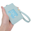 Japan Sanrio Pass Case Card Holder with Reel - Hangyodon - 2