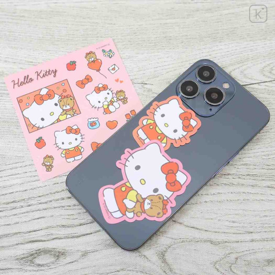 Japan Sanrio Vinyl Sticker Set - Hello Kitty / Happy Life - 2