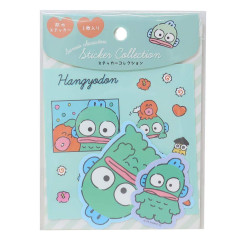 Japan Sanrio Vinyl Sticker Set - Hangyodon / Happy Life