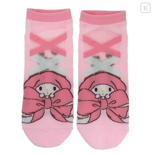 Japan Sanrio Socks - My Melody / Lady Ribbon - 1