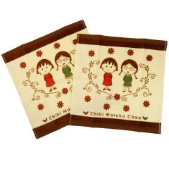 Japan Chibi Maruko-chan Wash Towel Set - Happy / Autumn