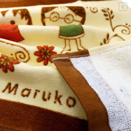 Japan Chibi Maruko-chan Wash Towel Set - Happy / Autumn - 2