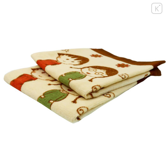 Japan Chibi Maruko-chan Wash Towel Set - Happy / Autumn - 3