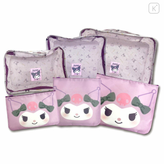 Japan Sanrio Travel Inner Case 6pcs Set - Kuromi - 1