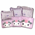 Japan Sanrio Travel Inner Case 6pcs Set - Kuromi - 1