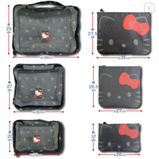 Japan Sanrio Travel Inner Case 6pcs Set - Kuromi - 3