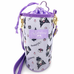 Japan Sanrio Plastic Bottle Holder - Kuromi / Heart Carabiner