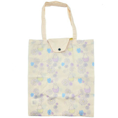 Japan Miffy Eco Shopping Bag - Flower / Light Beige Orange