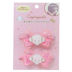 Japan Sanrio Mascot Hair Tie Set - Cogimyun / Ribbon Glitter Stars