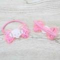 Japan Sanrio Mascot Hair Tie Set - Cogimyun / Ribbon Glitter Stars - 2